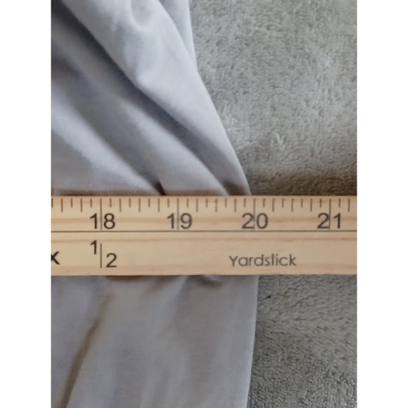 Nine West NWT Top Gray Cap Sleeve Keyhole Ruched Soft Stretch Party Casual Sz M - Picture 7 of 7